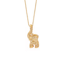 Elephant Anhänger mit Diamant-Pavé