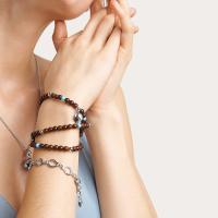 INDIA Armband medium Snakewood Türkis