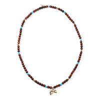 INDIA Armband medium Snakewood Türkis