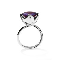 TULIP Ring Large mit Amethyst