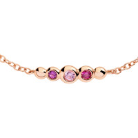 Armband Bollicine Roségold bunte Steine