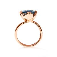 TULIP Ring Small mit London Topas