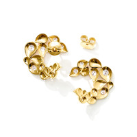 SNOWFLAKES Hoop Classic alternating Earrings