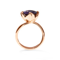 TULIP Ring Small mit Amethyst