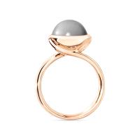 BOUTON Ring large grauer Mondstein