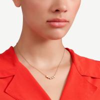 Halskette Herz aus Roségold und Silber