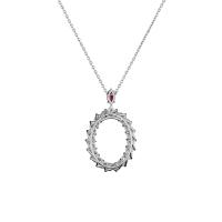 L'Heure du Diamant Marquise Anhänger mit Halskette