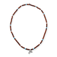 INDIA Armband mit Snakewood und Türkis Medium