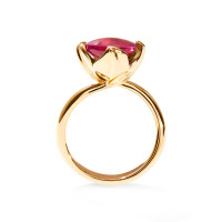 TULIP Small Ring mit rosa Turmalin