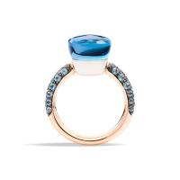 Ring Nudo Deep Blue