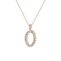 L'Heure du Diamant Marquise Anhänger mit Halskette