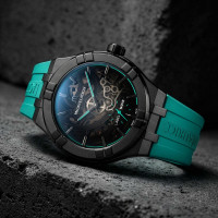 Aikon Automatic Skeleton 45mm Label Noir