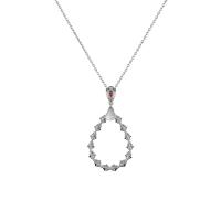 L'Heure Du Diamant Drop Anhänger mit Halskette