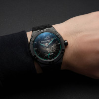 Aikon Automatic Skeleton 45mm Label Noir