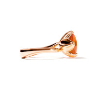 TULIP Ring Small mit Mandarin Granat