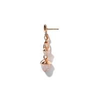 MIKADO Dangling 2 Acorns Ohrringe mit Diamant Pavé  