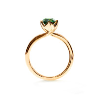 TULIP Ring XS mit grünem Turmalin