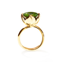 TULIP Ring Large mit Peridot