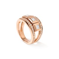 CURRICULUM VITAE 3 Ring mit Diamant Pavé medium