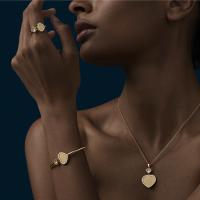 Happy Hearts Golden Hearts Halskette