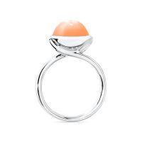 BOUTON Ring large oranger Mondstein