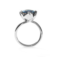 TULIP Ring Small mit London Topas