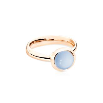 BOUTON Ring small Blauer Chalcedon