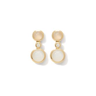 BOUTON 2 Ohrringe Cabochons Classic 'Sand' 