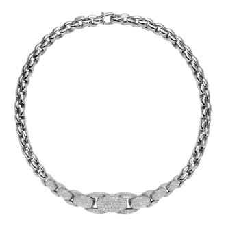 Super Eka Halskette mit Pavé-Diamanten