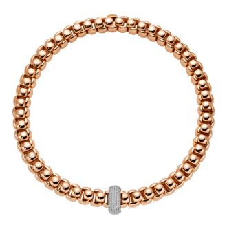 Luna Halskette mit Pavé Diamanten