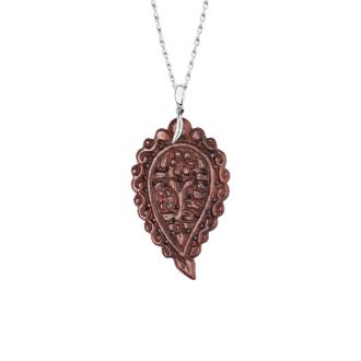 INDIA Leaf Anhänger large Snakewood