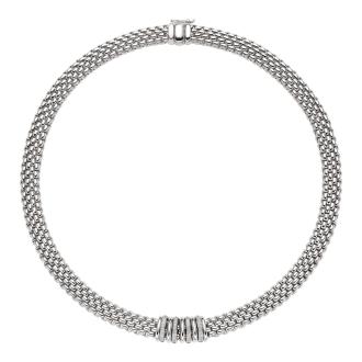 Panorama Collier mit Diamanten