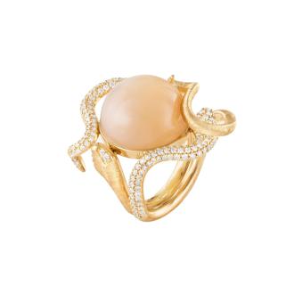Snakes Ring Pavé