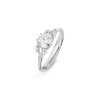 Winter Frost Solitaire Ring