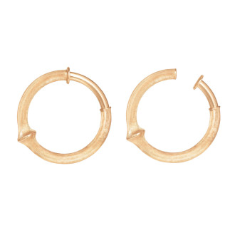 Nature Creolen-Ohrclips groß