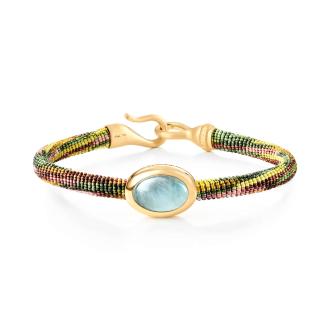 Life Armband mit Aquamarin