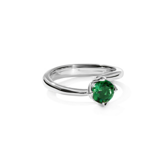 TULIP Ring XS mit grünem Turmalin