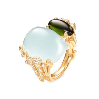 BoHo Doppelring Pavé
