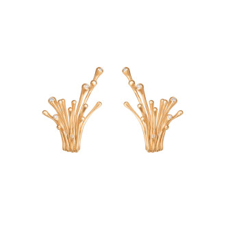 BoHo Zweig-Ohrclips mittel