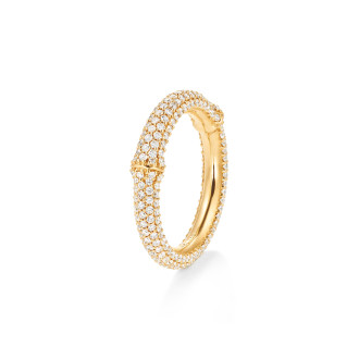 Nature Ring IV mit Diamant-Pavé