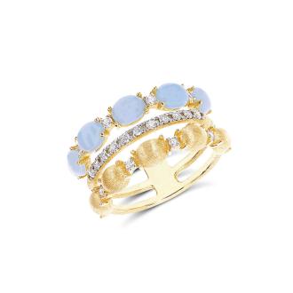 Dancing Azure Ring