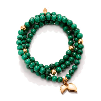 INDIA Armband mit Malachite Medium
