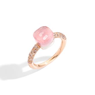 Nudo Rosenquarz kleiner Ring