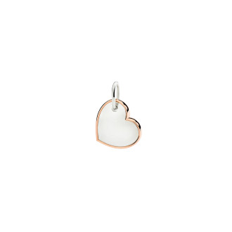 Anhänger Herz XL aus Silber und Roségold