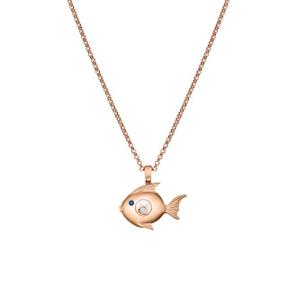 Happy Diamonds Fish Anhänger mit Halskette
