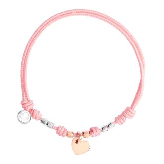 Kordelarmband Herz