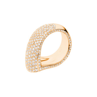SIGNATURE Drop Ring mit Diamant-Pavé