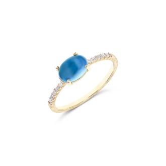 Dancing Azure Ring