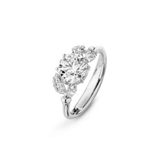 Winter Frost Solitaire Ring