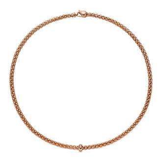 Solo Halskette mit weißem Diamanten